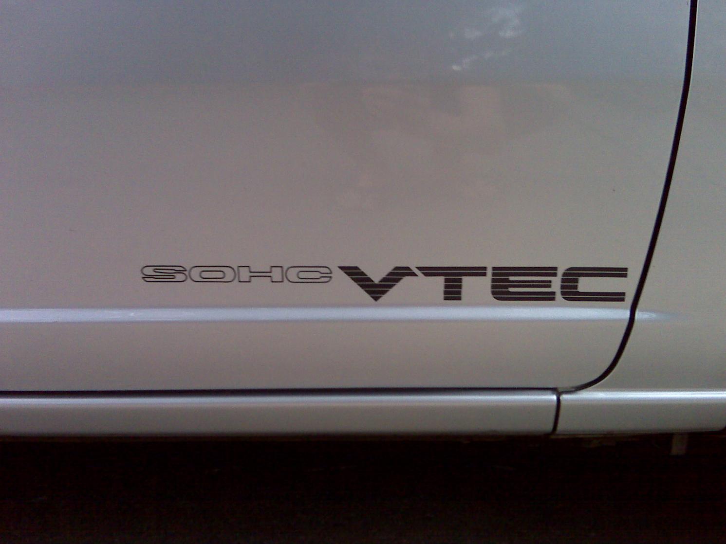 i-VTEC DOHC Vinyl decals stickers Honda Civic Si 03 04 05 06 07 08 09 2010